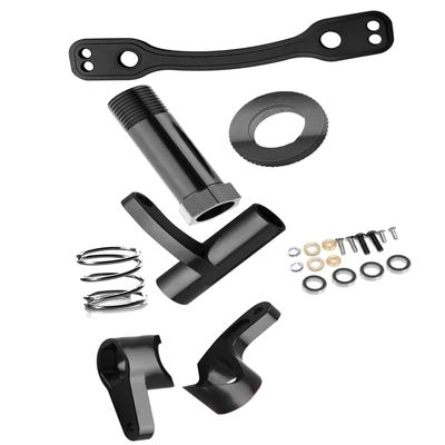 ARRCat Steering Bell Crank Set Upgrade Parts for 1/8 Typhon 6S BLX Kraton Mojave Outcast Felony Infraction Notorious 6S BLX,Aluminium Steering Rack Bell Servo Saver Hub Spring Hop-up (Black)