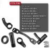 ARRCat Steering Bell Crank Set Upgrade Parts for 1/8 Typhon 6S BLX Kraton Mojave Outcast Felony Infraction Notorious 6S BLX,Aluminium Steering Rack Bell Servo Saver Hub Spring Hop-up (Black) view 2