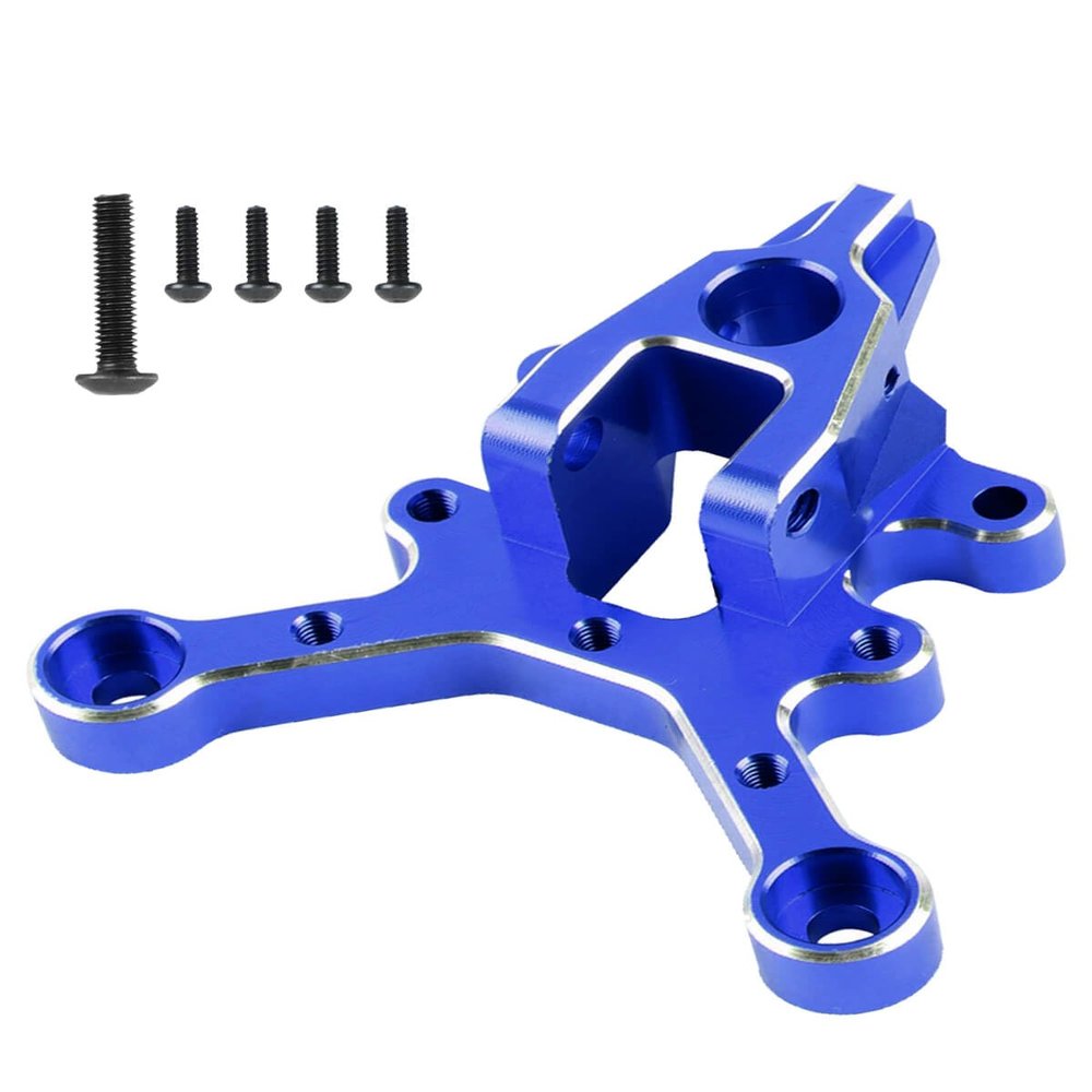 Front Center Brace Mount Upgrades Part for 1/8 Kraton 6S BLX,Notorious 6S BLX,Outcast 6S BLX,Mojave 6S BLX,Talion 6S BLX,Infraction 6S BLX,Limitless Roller,ARRCat Aluminum Hop-up,#ARA320500,Blue