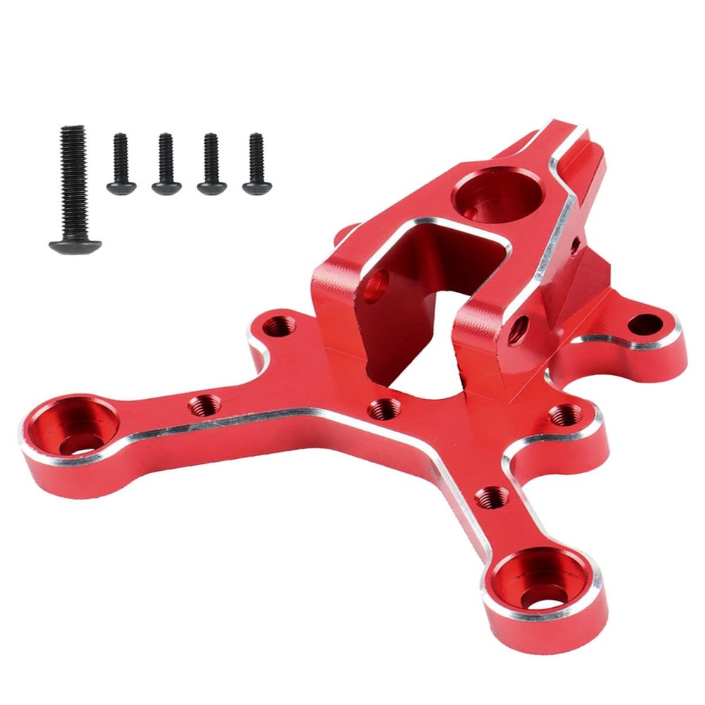 Front Center Brace Mount Upgrades Part for 1/8 Kraton 6S BLX,Notorious 6S BLX,Outcast 6S BLX,Mojave 6S BLX,Talion 6S BLX,Infraction 6S BLX, Limitless Roller,ARRCat Aluminum Hop-up,#ARA320500,Red