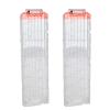 lififun 2 Pack 18-Dart Quick Reload Clip Magazine for Nerf N-Strike Elite Series (White) view 1