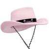 Baby Sized Cowboy hat,Baby Cowgirl Hats Pink 1 Piece, Infant Party Cowboy Hats Size Small Cowboy Hats for Toddler - 20" Circumference - One Size Fits view 4