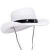 Baby Sized Cowboy hat,Baby Cowgirl Hats White 1 Piece, Infant Party Cowboy Hats Size Small Cowboy Hats for Toddler - 20" Circumference - One Size Fits view 4