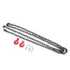 01 02 015 Tow Hook Chain, Black RC Car Tow Hook Chain Aluminum Alloy for SCX10 view 1