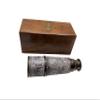 DOLLOND London Brass Maritime Vintage Telescope, Nautical Spyglass Antique Mounted Solid Brass 15 Inch Pirate Telescope with Wooden Box. view 4