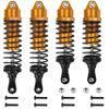 OGUNKE RC 4PCS Aluminum Front & Rear RC Shocks for 1/10 RC Truck Traxxas Slash 2WD/4x4 shocks Rustler 4X4 shocks Stampede 4X4 shocks Hoss 4X4 Replace 5862 (Gold) view 1
