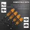 OGUNKE RC 4PCS Aluminum Front & Rear RC Shocks for 1/10 RC Truck Traxxas Slash 2WD/4x4 shocks Rustler 4X4 shocks Stampede 4X4 shocks Hoss 4X4 Replace 5862 (Gold) view 2