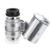 Lab Microscope Slides 1pc Mini Jewellery Glass 60x Magnifier Pocket Microscope Magnifier LED Microscope Parts view 3