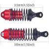 OGUNKE RC 4PCS Aluminum Front & Rear RC Shocks for 1/10 RC Truck Traxxas Slash 2WD/4x4 shocks Rustler 4X4 shocks Stampede 4X4 shocks Hoss 4X4 Replace 5862 (Red) view 2