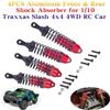 OGUNKE RC 4PCS Aluminum Front & Rear RC Shocks for 1/10 RC Truck Traxxas Slash 2WD/4x4 shocks Rustler 4X4 shocks Stampede 4X4 shocks Hoss 4X4 Replace 5862 (Red) view 3