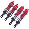 OGUNKE RC 4PCS Aluminum Front & Rear RC Shocks for 1/10 RC Truck Traxxas Slash 2WD/4x4 shocks Rustler 4X4 shocks Stampede 4X4 shocks Hoss 4X4 Replace 5862 (Red) view 4