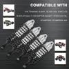 OGUNKE RC 4PCS Aluminum Front & Rear RC Shocks for 1/10 RC Truck Traxxas Slash 2WD/4x4 shocks Rustler 4X4 shocks Stampede 4X4 shocks Hoss 4X4 Replace 5862 (Silver) view 2