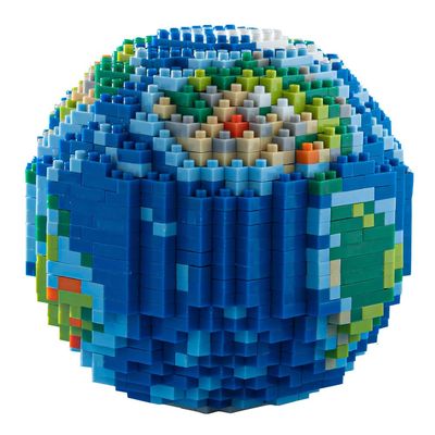ISeeSee Mini Blocks The Earth Building and Architecture Model Set,(1268Pieces) Toys Gifts for Kid and Adult