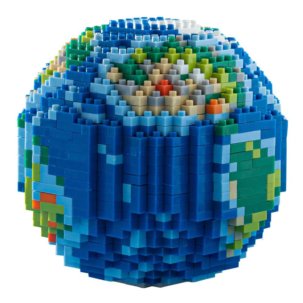 ISeeSee Mini Blocks The Earth Building and Architecture Model Set,(1268Pieces) Toys Gifts for Kid and Adult