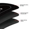 YUZPKRSI 70 x 35 Inch Poker Mat, 8 Players Texas Hold'em Poker Rubber Mat Poker Topper for Tables, Folding Portable Poker Table Top Layout w/Carrying Bag for Poker Games, Blackjack, Casino view 2