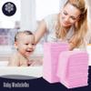32 Pack Baby Washcloths - 10x10 Inch, Microfiber baby towel - Absorbent and Soft baby Wash Clothes for Newborns, Infants and Toddlers - Quick Dry baby boys and girls face towel - Frozen Berry view 3