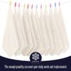 16 Pack Baby Washcloths - Luxury Coral Fleece - Extra Absorbent and Soft Wash Clothes for Newborns, Infants and Toddlers - Suitable for Sensitive Skin and New Born - Baby Shower - Cream, 10x10 Inch view 3