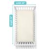 American Baby Company 100% Natural Cotton Percale Fitted Crib Sheet for Standard Crib and Toddler Mattresses, Cream, Soft Breathable, for Boys and Girls view 2