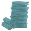 16 Pack Baby Washcloths - Luxury Coral Fleece - Extra Absorbent and Soft Wash Clothes for Newborns, Infants and Toddlers - Suitable for Sensitive Skin and New Born - Baby Shower - Teal, 10x10 Inch view 1