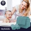 16 Pack Baby Washcloths - Luxury Coral Fleece - Extra Absorbent and Soft Wash Clothes for Newborns, Infants and Toddlers - Suitable for Sensitive Skin and New Born - Baby Shower - Teal, 10x10 Inch view 4