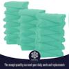32 Pack Baby Washcloths - 10x10 Inch, Coral Fleece - Extra Absorbent and Soft Wash Clothes for Newborns, Infants and Toddlers - Suitable for Sensitive Skin and New Born - Baby Shower - Aqua Green view 3