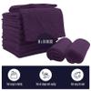 16 Pack Baby Washcloths - Luxury Coral Fleece - Extra Absorbent and Soft Wash Clothes for Newborns, Infants and Toddlers - Suitable for Sensitive Skin and New Born - Baby Shower - Plum, 10x10 Inch view 2