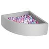 TRENDBOX Ball Pit Kids Ball Pit Memory Foam Ball Pit Fan-Shape Ball Pits for Toddlers Kids Ball Pit Balls NOT Included - Light Gray view 1