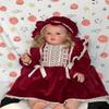 Pinky Reborn 28 inch Lovely Reborn Toddler Dolls Girl with Blond Hair Realistic Looking Silicone Weighted Body Baby Dolls for Children Age 3+ view 3