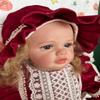 Pinky Reborn 28 inch Lovely Reborn Toddler Dolls Girl with Blond Hair Realistic Looking Silicone Weighted Body Baby Dolls for Children Age 3+ view 4