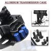 Aluminum Transmission Case Gearbox Upgrades Part for 1/10 Slash 2WD VXL,Rustler VXL 2WD,Stampede VXL 2WD,Bandit VXL 2WD,F0 rd F-150 Raptor,ARRCat Hops Up Transmission Gearbox,Replace 3691,Black view 3