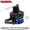 Aluminum Transmission Case Gearbox Upgrades Part for 1/10 Slash 2WD VXL,Rustler VXL 2WD,Stampede VXL 2WD,Bandit VXL 2WD,F0 rd F-150 Raptor,ARRCat Hops Up Transmission Gearbox,Replace 3691,Black view 4