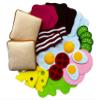 Breakfast Set - LARGE SET- Handmade Educational Montessori Kitchen Toys for Toddlers Ages 2-6 and Older Children- Pretend Cooking Dramatic Play view 1