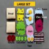 Breakfast Set - LARGE SET- Handmade Educational Montessori Kitchen Toys for Toddlers Ages 2-6 and Older Children- Pretend Cooking Dramatic Play view 2