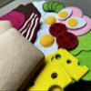 Breakfast Set - LARGE SET- Handmade Educational Montessori Kitchen Toys for Toddlers Ages 2-6 and Older Children- Pretend Cooking Dramatic Play view 3