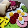 Breakfast Set - LARGE SET- Handmade Educational Montessori Kitchen Toys for Toddlers Ages 2-6 and Older Children- Pretend Cooking Dramatic Play view 4