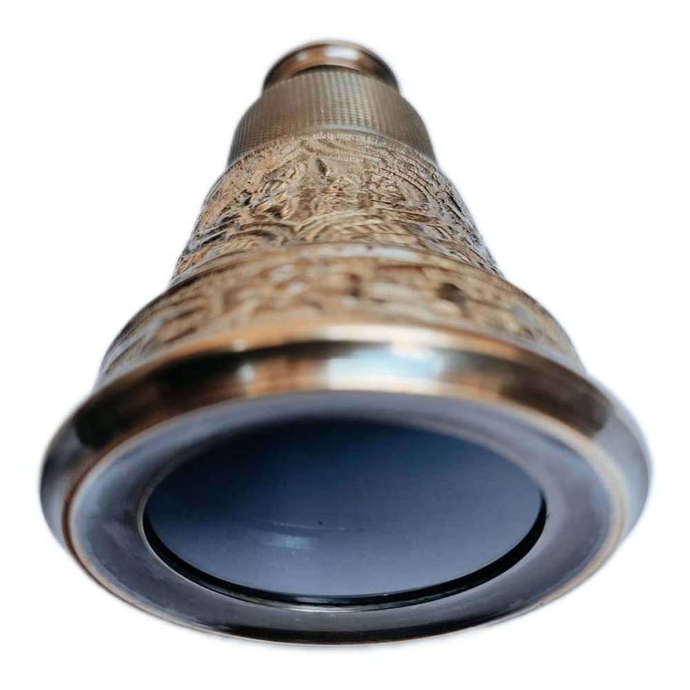 Antique Brass Mini Telescope Leather Nautical Marine Telescope, Maritime Telescope, Brass Leather Telescope Spyglass Antique Telescope for Home Decor by Nautical Export India