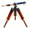 Antique Brass Telescope with Wooden Tripod Nautical Marine Telescope, Maritime Telescope, Brass Leather Telescope Spyglass Antique Telescope for Home Decor by Nautical Export India view 1