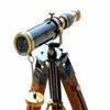 Antique Brass Telescope with Wooden Tripod Nautical Marine Telescope, Maritime Telescope, Brass Leather Telescope Spyglass Antique Telescope for Home Decor by Nautical Export India view 4