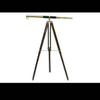 Antique Brass Telescope with Tripod Stand Leather Nautical Marine Telescope, Maritime Telescope, Brass Leather Telescope Spyglass Antique Telescope for Home Decor by Nautical Export India view 2