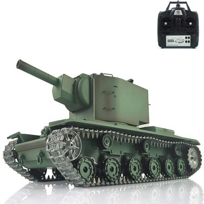 Upgraded Ver 1/16 Soviet Kv-2 Tk7.0 Rc Tank Gigant Henglong 3949 360 Turret Ir Bb Airsoft Barrel Recoil Smoke Effect