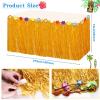 Hawaiian Luau Party Decoration Pack (159 Pcs), Tropical Beach Themed Aloha Summer Party Supplies Kit, (including Table Skirt, Backdrop, Balloons, Straws, Hibiscus Palm Leaves, Food Topper, Pineapples) view 4