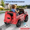 ANPABO Licensed Mercedes-Benz G63 Car for Kids, 12V Ride on Car w/Parent Remote Control, LED Headlights, Music Player/Bluetooth & Horn, Soft Start, Low Battery Prompt, Kids Electric Car, Red view 3