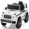 ANPABO Licensed Mercedes-Benz G63 Car for Kids, 12V Ride on Car w/Parent Remote Control, LED Headlights, Music Player & Horn, Soft Start, Low Battery Prompt, Kids Electric Car, White view 1