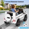 ANPABO Licensed Mercedes-Benz G63 Car for Kids, 12V Ride on Car w/Parent Remote Control, LED Headlights, Music Player & Horn, Soft Start, Low Battery Prompt, Kids Electric Car, White view 3