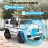 ANPABO Licensed Mercedes-Benz G63 Car for Kids, 12V Ride on Car w/Parent Remote Control, LED Headlights, Music Player & Horn, Soft Start, Low Battery Prompt, Kids Electric Car, White view 4