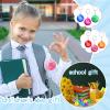 Zomiboo 20 Pcs Motivational Stress Balls Keychains Colorful Foam Balls with Quotes Inspirational Stress Relief Ball Relieve Anxiety (Bright Colors) view 3