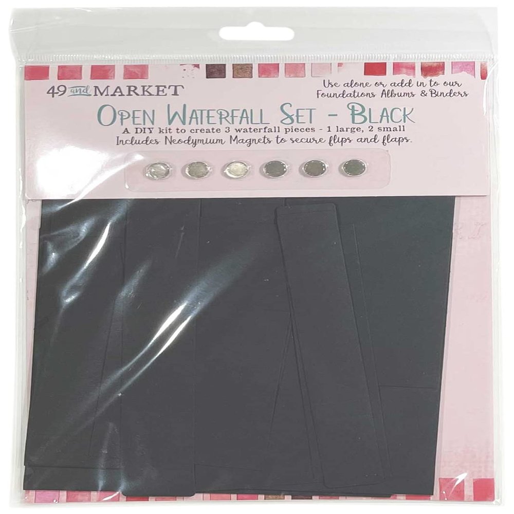 49 and Market Foundations Open Waterfall Set-Black