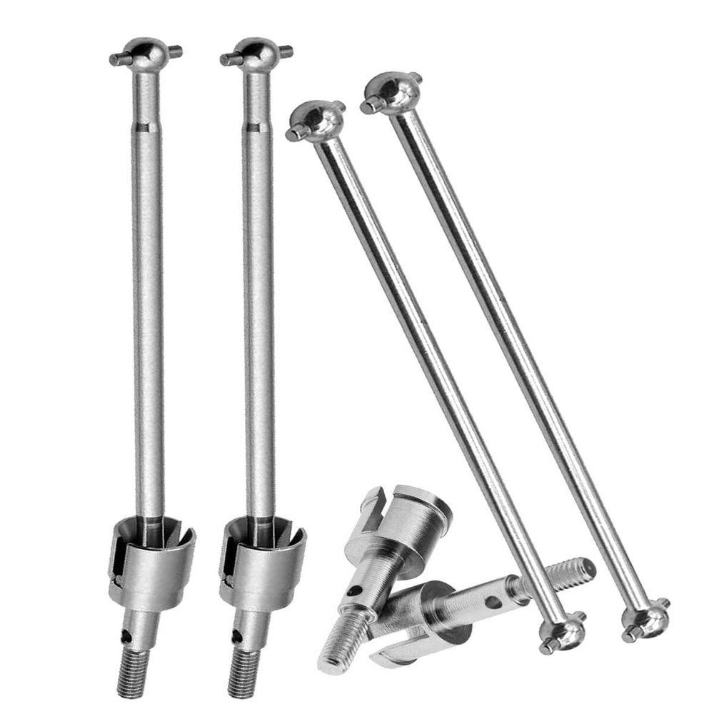 Drive Shaft Upgrades Part for Red cat Volcano Epx/PRO,ARRCat Metal 90MM Dogbones Drive Shaft 08029 & Stub Wheel Axle 02033RC Hops Up Upgrades Parts Dogbones&Stub Wheel Axle,(90mm, 8-Pack),Silver