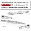 ARRCat Upgrade Parts Turnbuckles Camber Links for 1/10 Slash 2WD 4X4/Rustler 2WD 4X4/Hoss 2WD 4X4/Stampede 2WD 4X4 RC Truck, Aluminum Adjustable Turnbuckles,Replace 3644 3745 1935,Silver view 4