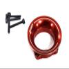 Red Aluminum Cold Air Intake Ram Funnel for 25x25mm Size Cooling Fan view 1